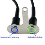 MotoLovee Stainless Steel LED Motorcycle Switch ON-OFF Handlebar Adjustable Mount Waterproof Switches Button DC12V Fog Light