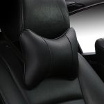 Artificial Leather Car Neck Pillows Support Comfortable Universal Single Headrest Fit For Most Auto Accessories Fills Fiber