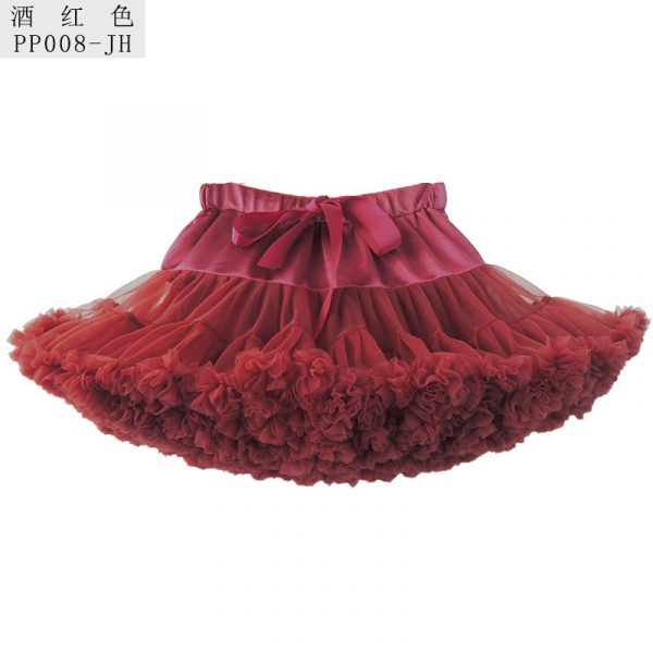 Jupe tutu à peluche pour petites filles, mini jupe princesse en tulle, pour fête, danse, pour enfants