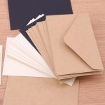 20 enveloppes classiques blanches noires Kraft vierges Mini fenêtre en papier, enveloppe d'invitation de mariage, enveloppe cadeau