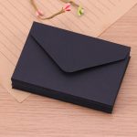 20 enveloppes classiques blanches noires Kraft vierges Mini fenêtre en papier, enveloppe d'invitation de mariage, enveloppe cadeau