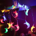 1.5M/3M/6M Moon shape LED String lights Holiday lighting Fairy Garland For Christmas Tree Wedding Party Ramadan Decoration