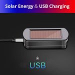 Auto Ashtray Rechargeable Solar Energy LED Car Ashtray Removable Cigarette Lighter Ashtray For Car Cup Holder Car Accessories