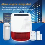 PGST New 433MHz Wireless light Flash Strobe Outdoor Solar Waterproof Siren for Home Burglar Wifi GSM Home Security Alarm System