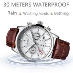 LIGE Mens Watches Gift Top Luxury Brand Waterproof Sport Watch Chronograph Quartz Military Genuine Leather Relogio Masculino