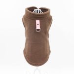 Blank Dog Vest Soft Fleece Clothes for Small Dogs Solid Candy Color Dog Tshirt With Dog Harness Leash D-Ring Pug Yorks Coat