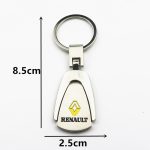 3D Metal Car Key Chain Key Ring Keyring For Renault Megane 2 3 Duster Logan Clio Laguna 2 Captur Car Accessories Car Styling