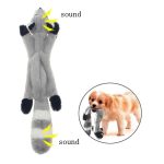 2019 New cute plush toys squeak pet wolf rabbit animal plush toy dog chew squeaky whistling involved squirrel dog toys