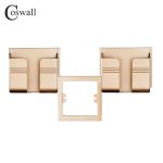 Coswall Wall Socket Phone Holder Smartphone Accessories Stand Support For Mobile Phone Apple Samsung Huawei Two Phone Holder