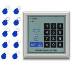 125Khz RFID Access Control System Device Machine Security RFID Proximity Entry Door Lock 1000 user Access Control Accessories