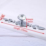 KAK Luxury Diamond Crystal Handles Shoebox Cabinet Handles Closet Dresser Drawer Knobs Wardrobe Pulls Pullers Furniture Hardware
