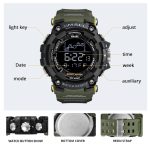 SMAEL Mens Watch Military Waterproof Sport Wrist Watch Digital Stopwatches For Men 1802 Military Watches Male Relogio Masculino