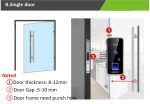 2000Users Smart lock Fingerprint lock Remote control Fingerprint door lock cerradura inteligente ID card reader for office