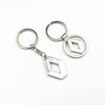 3D Metal Car Key Chain Key Ring Keyring For Renault Megane 2 3 Duster Logan Clio Laguna 2 Captur Car Accessories Car Styling