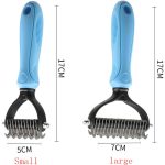 Hair Removal Comb for Dogs Cat Detangler Fur Trimming Dematting Deshedding Brush Grooming Tool For matted Long Hair Curly Pet