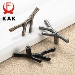 KAK Fashion Tree Branch Furniture Handle 96mm 128mm Black Silver Bronze Kitchen Cabinet Handles Drawer Knobs Door Pulls Hardware
