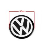4pcs 56mm 60mm 65mm 75mm 90mm Black Car Wheel Center Hub Cap Badge Logo Emblem Decal Wheel Sticker Styling For VW