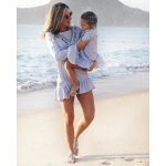 Robes assorties pour mère et fille, avec pompons, tenues similaires pour la famille, vêtements pour bébés et nourrissons