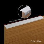 KAK Black Silver Hidden Cabinet Handles Zinc Alloy Kitchen Cupboard Pulls Drawer Knobs Bedroom Door Furniture Handle Hardware