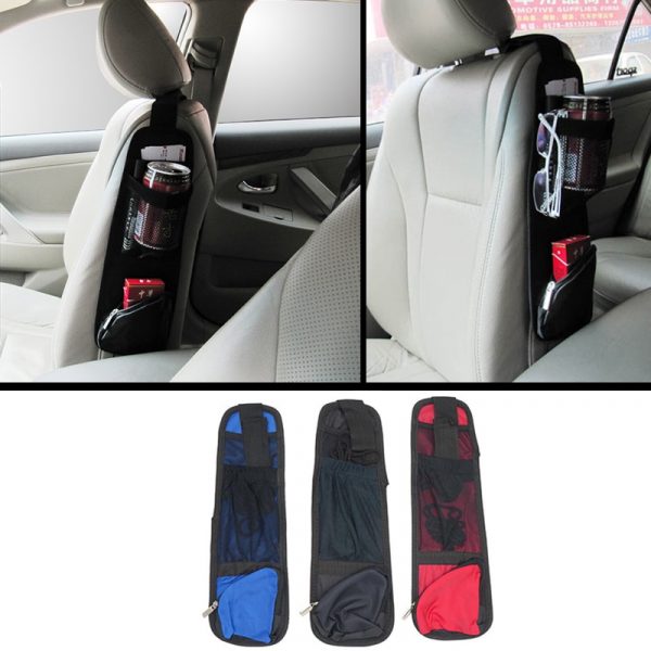 1 PCS Car Seat Storage Bag Car Seat Side Pocket Backseat Drink Holder Hanging Bags Debris Bag Auto Seat Side Hanging Accessories