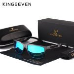KINGSEVEN — Lunettes de soleil polarisées en aluminium magnésium, Pour la conduite, lunettes rectangulaires pour hommes Oculos masculino masculin