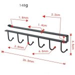 New Creative Vintage Metal Hook Coat Hat Bag Hanger Organizer Holder Wall Decor Cabinet Parts Accessories