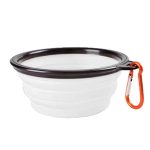 Dog 2 in 1 Bottle Pet Feeder Dog Water Bottle Collapsible Folding Bowl Travel Outdoor Food Water Storage For Cat Dog