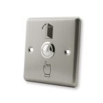 Metal Stainless Switch door exit button push to open Home Release Button with LED Light For Access Control Lock System NO/COM