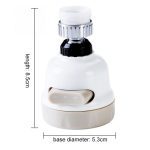 New Kitchen Shower Faucet Tap 3 Level Can Adjusting 360 Rotate Water Saving Bathroom Shower Faucet filtered Faucet Accessories