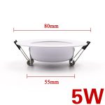 EnwYe LED Downlight Ceiling 5W 7W 9W 12W 15W Warm white/cold white led light AC 220V 230V 240V