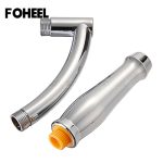 FOHEEL 6 and 8 inch shower head stainless steel shower head water saving bathroom rain spa square handheld shower head