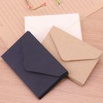 20 enveloppes classiques blanches noires Kraft vierges Mini fenêtre en papier, enveloppe d'invitation de mariage, enveloppe cadeau
