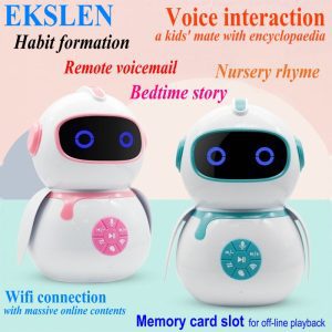 EKSLEN Intelligent Robot Éducation Précoce Machine Smart Enfants AI L'interaction Vocale Robot Wifi Jouet Bébé Apprentissage Histoire Machine