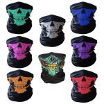 Hommes écharpe Halloween Ride bandana femmes foulard Ski crâne demi visage masque fantôme écharpe cou randonnée écharpes Cuello cagoule masques