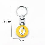 3D Metal Car Key Chain Key Ring Keyring For Renault Megane 2 3 Duster Logan Clio Laguna 2 Captur Car Accessories Car Styling