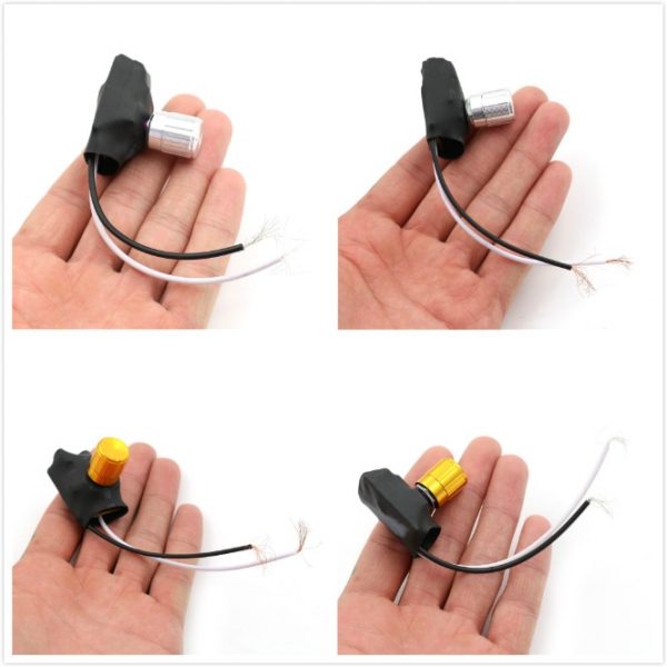 High Quality 220V 1A/3A Gold/Silver Tone Table Lamp Full Range Dimmer Rotary Switch 2 Way