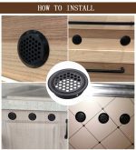Myhomera 6pcs Wardrobe Cabinet Mesh Hole Air Vent Core Vents Convex Flat Louver Ventilation Cover Stainless Steel 19mm/25mm/53mm