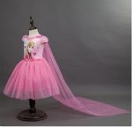 Robe de princesse d'Anna et Elsa avec cape pour petite fille,costume de Reine des neiges, style cosplay et fantaisie, vêtement de fête, nouvelle collection, 2020,