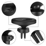 Bonola Magnetic Wireless Car Charger for iPhone 11/11Pro/11ProMax/XsMax/Xr/8 Qi Car Phone Wireless Charger For Samsung S10/S9/S8