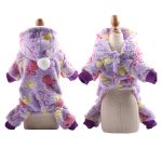 Soft Fleece Dog Jumpsuit Winter Dog Clothes Pajamas for Small Puppy Coat Pet Outfits Dog Hoodie Clothing Yorkie shih tzu