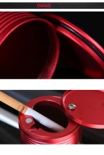 Black Red Aluminum Alloy Skull Car Home Ashtray Interior Accessories Oil Drum Shape Smoke Ash Holder Drop Shiipping CHIZIYO