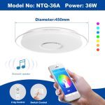 OFFDARKS Modern LED ceiling Lights home lighting 36W 48W 52W 72W APP Bluetooth Music light bedroom lamps Smart ceiling lamp