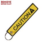 Motorcycle Car keychain Freedom key tag Embroidery yellow key chain key holder OEM key ring for Aviation Gifts Jewelry llavero