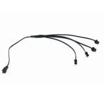 2/3/4/5 Way In 1 Splitter Cable 1 To 2/3/4/5 Connector For EL Wire Electroluminescent Light Conected With Inverter