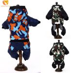 Pet Dog Camouflage Jumpsuit Rompers Hooded Cat Puppy Animal Cotton Coat Pants Winter Clothes Perro Mascota S-XXL DOGGYZSTYLE