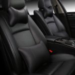 Artificial Leather Car Neck Pillows Support Comfortable Universal Single Headrest Fit For Most Auto Accessories Fills Fiber