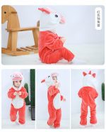 Barboteuse, costume d'animaux pour bébé, fille et garçon, combinaison, vêtement de nourrisson, pyjama