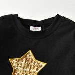 Robe princesse à manches longues pour petite fille, vêtements de fête avec étoile à paillettes, pour enfant, pour automne et hiver