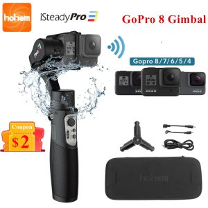 Stabilisateur de cardan 3 axes portatif pour GoPro 8, caméra d'action, pour Gopro Hero 8,7,6,5,4,3, Osmo Action Hohem iSteady Pro 3