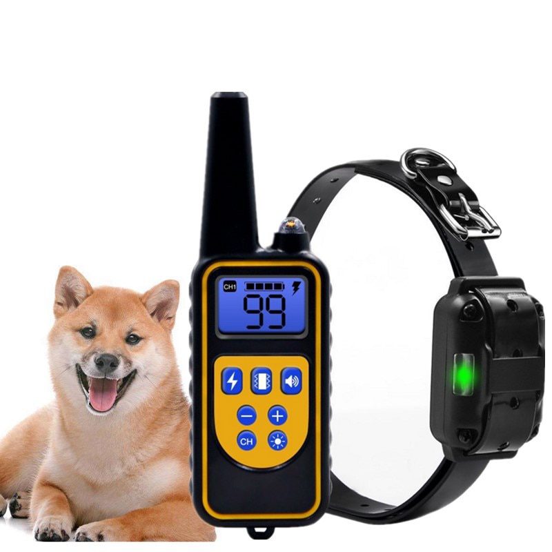 800yd-Electric-remote-Dog-Training-Collar-Waterproof-Rechargeable-LCD-Display-for-All-Size-beep-Shock-Vibration-mode-40%off 800yd Electric remote Dog Training Collar Waterproof Rechargeable LCD Display for All Size beep Shock Vibration mode 40%off